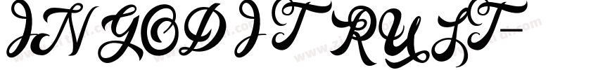 IN GOD I TRUST字体转换